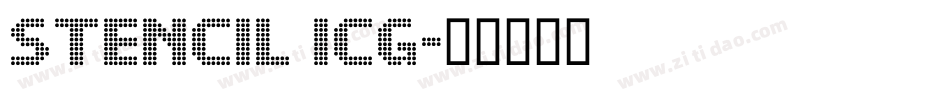 Stencil ICG字体转换